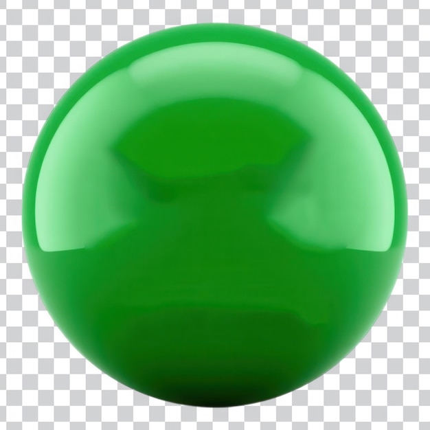 Sphère verte brillante