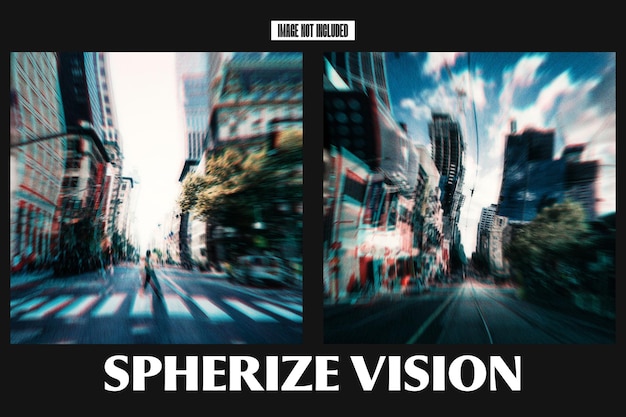 Spherize Vision Photo Effect for Square