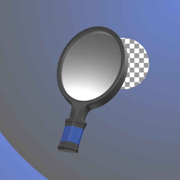 Spiegel in 3D-Illustration