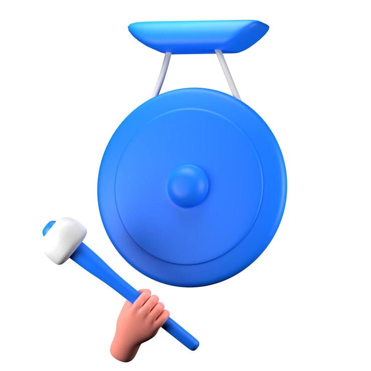 PSD spiel ein handgong-musikinstrument