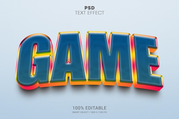 PSD spiel psd smart object bearbeitbares texteffektdesign