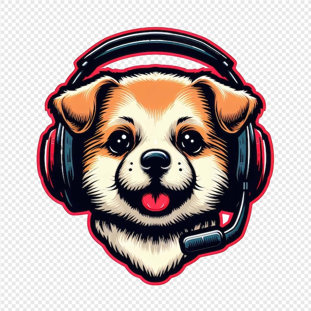 Spielerischer Pup-PNG-Sticker