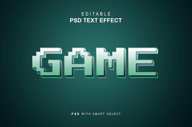 PSD spielpixel-texteffekt