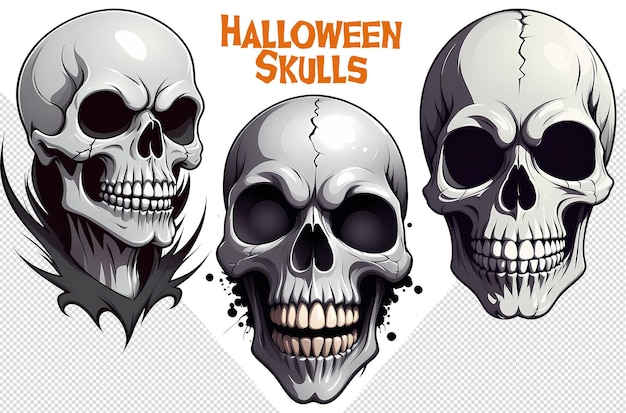 Spinechilling halloween skull clipart unheimliche designs für die saison