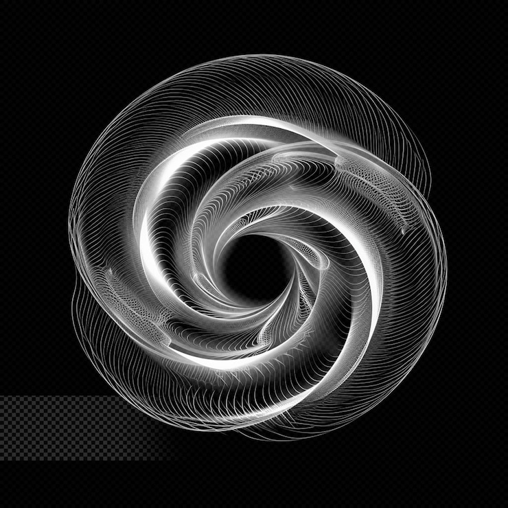 PSD spinning light effect transparent background