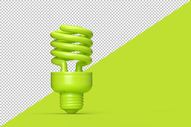 PSD spiral fluorescent lamp isolated design