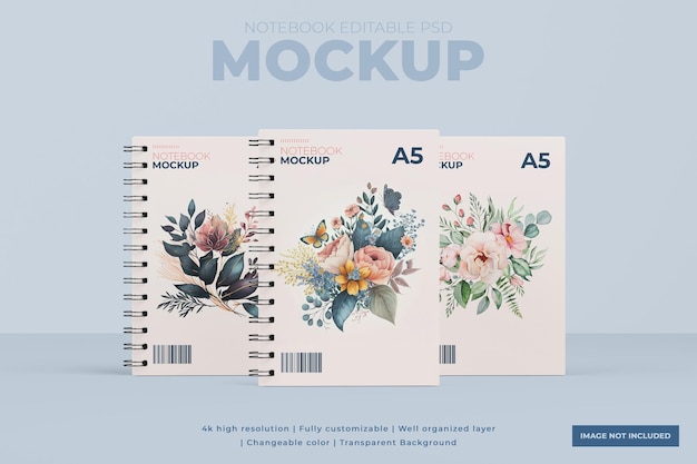 PSD spiralbuch-mockup