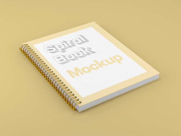 PSD spiralbuchbindung mockup