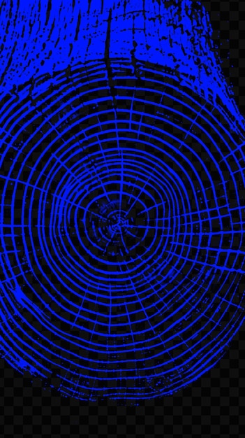 PSD une spirale bleue et noire est éclairée par une lumière bleue