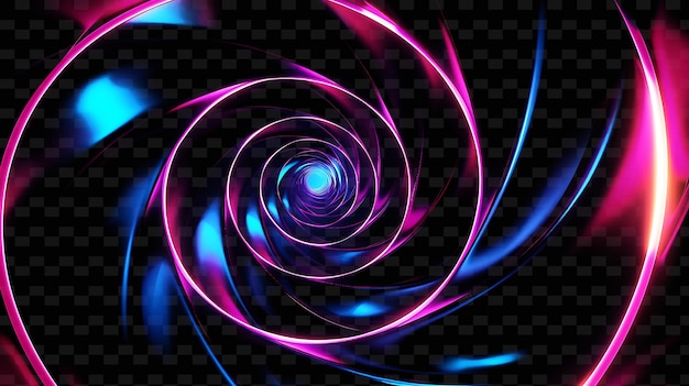 PSD une spirale violette avec une spirale dessus