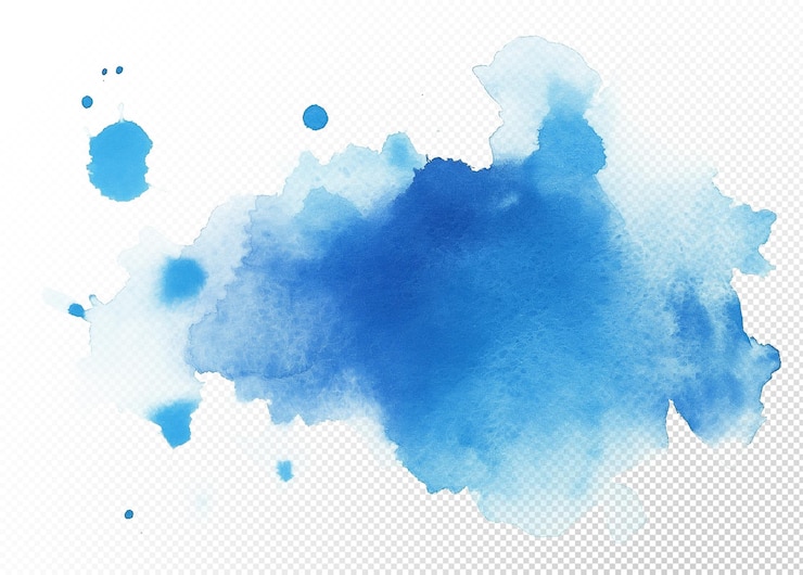 PSD splash de acuarela azul