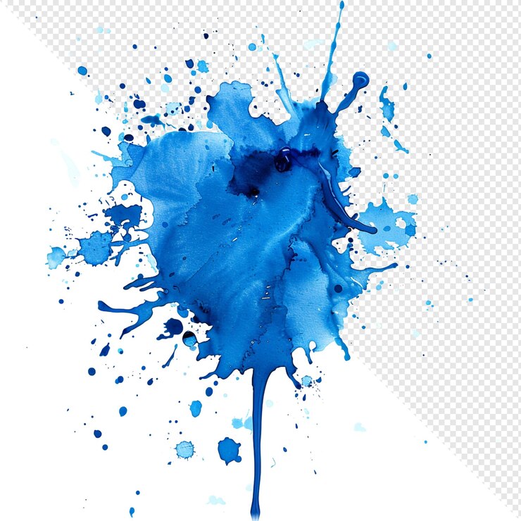PSD splash de acuarela azul