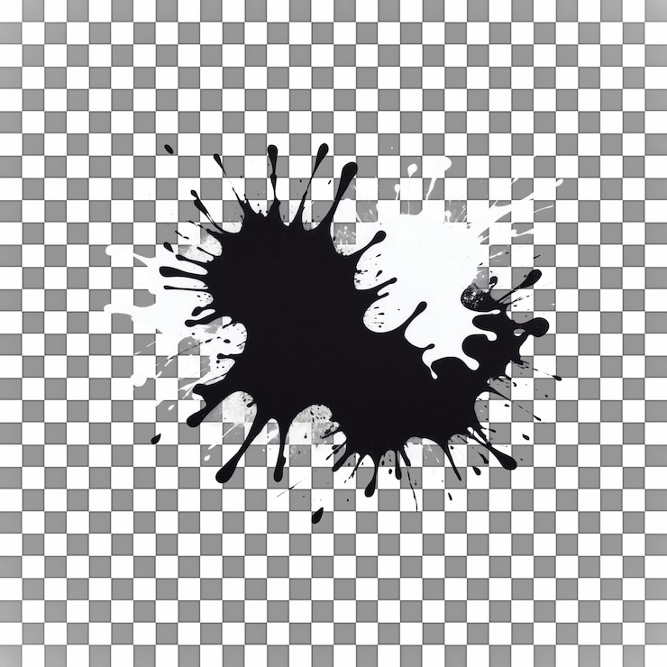 PSD splash artistico di inchiostro nero