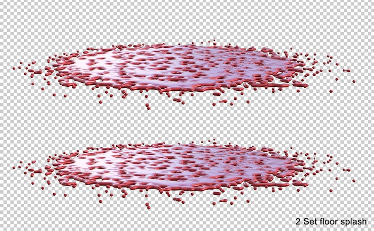 PSD splash de batido de fresa aislado 3d render