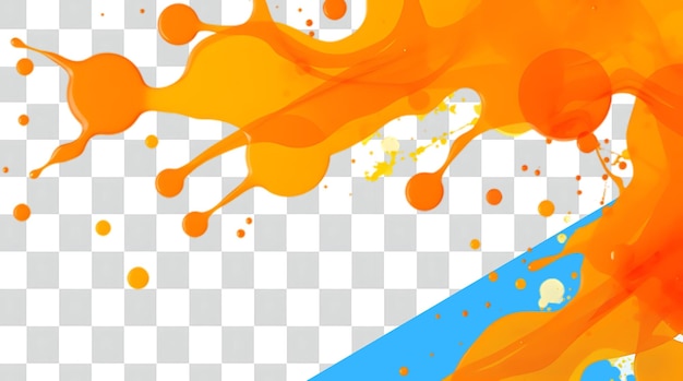 Splash di inchiostro colorato su uno sfondo trasparente