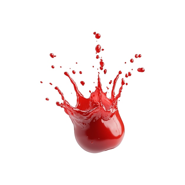 Splash di ketchup di pomodoro