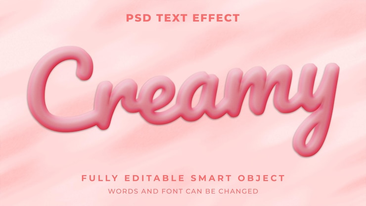 PSD splash milky cremiger bearbeitbarer texteffekt