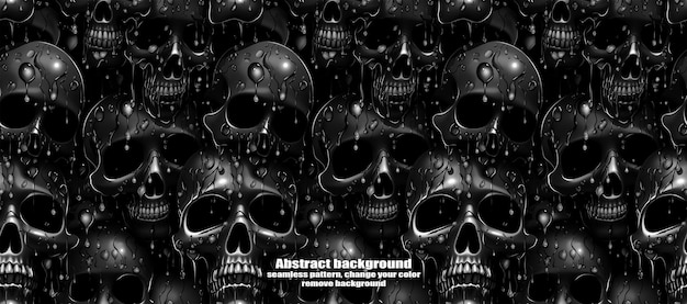 PSD spooky skulls amp ghosts fondo de halloween brillante