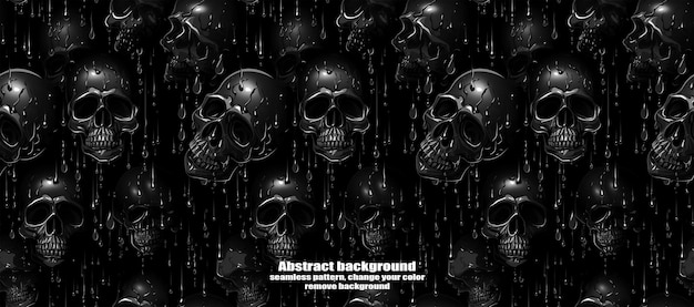 PSD spooky skulls amp ghosts fondo de halloween brillante