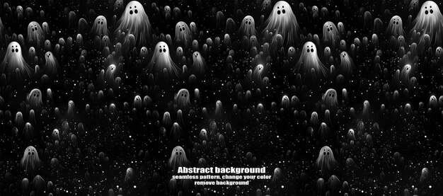 Spooky skulls amp ghosts fondo de halloween brillante