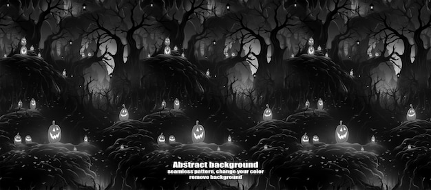 PSD spooky skulls amp ghosts fondo de halloween brillante