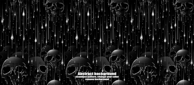 PSD spooky skulls amp ghosts fondo de halloween brillante