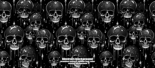 Spooky skulls amp ghosts fondo de halloween brillante