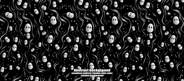 PSD spooky skulls amp ghosts fondo de halloween brillante