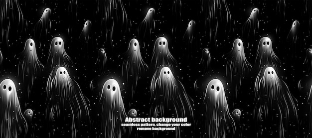 PSD spooky skulls amp ghosts fondo de halloween brillante