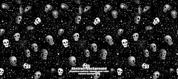 Spooky Skulls amp Ghosts Fondo de Halloween brillante