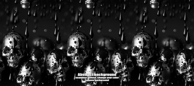 Spooky Skulls amp Ghosts Fondo de Halloween brillante