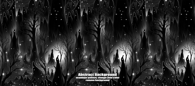 Spooky Skulls amp Ghosts Fondo de Halloween brillante
