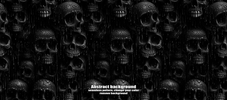 PSD spooky skulls amp ghosts fondo de halloween brillante