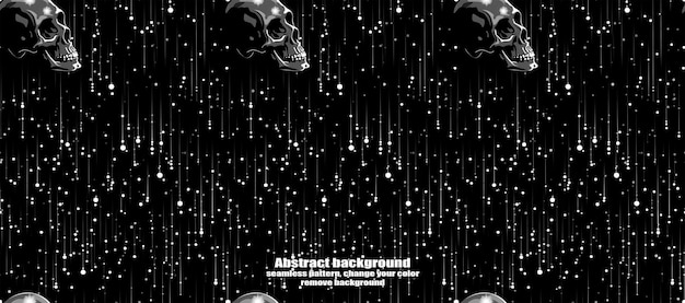 Spooky Skulls amp Ghosts Fondo de Halloween brillante