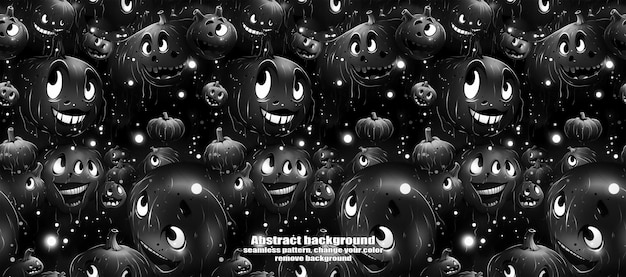 Spooky Skulls amp Ghosts Fondo de Halloween brillante