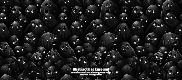 Spooky Skulls amp Ghosts Fondo de Halloween brillante