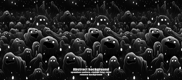 Spooky Skulls amp Ghosts Fondo de Halloween brillante