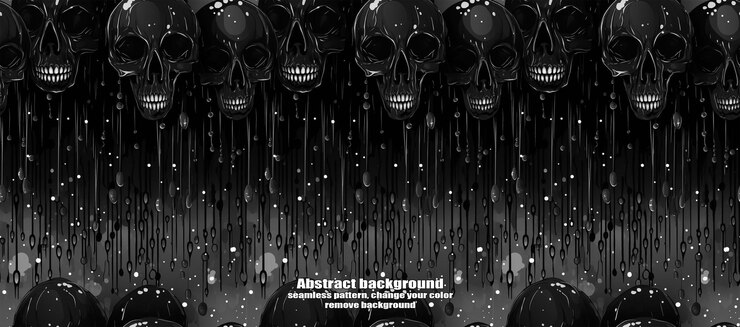 PSD spooky skulls amp ghosts fondo de halloween brillante