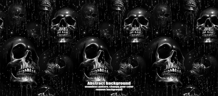 PSD spooky skulls amp ghosts fondo de halloween brillante