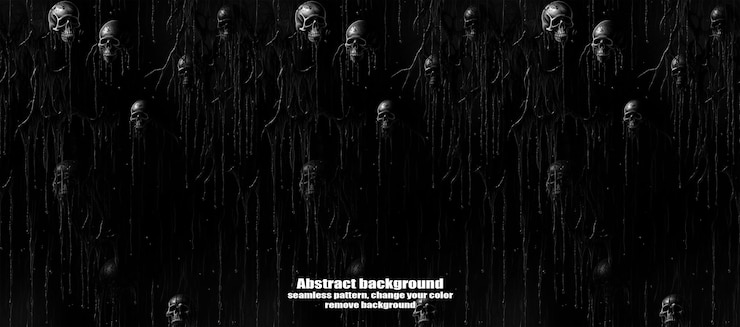 PSD spooky skulls amp ghosts fondo de halloween brillante