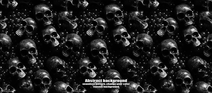 PSD spooky skulls amp ghosts fondo de halloween brillante