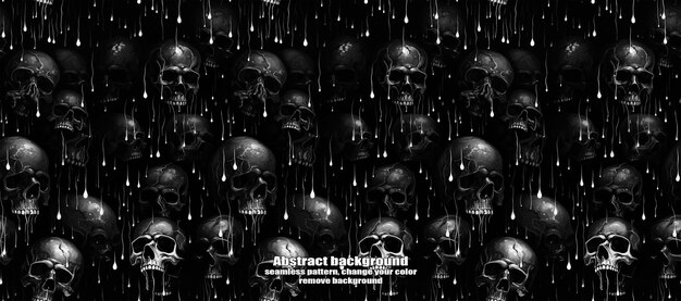 Spooky Skulls amp Ghosts Glitzerndes Halloween-Hintergrund