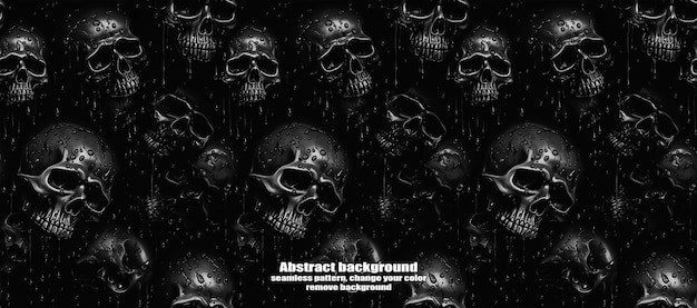 PSD spooky skulls amp ghosts glitzerndes halloween-hintergrund