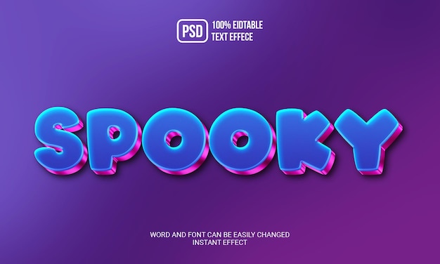 spooky text style