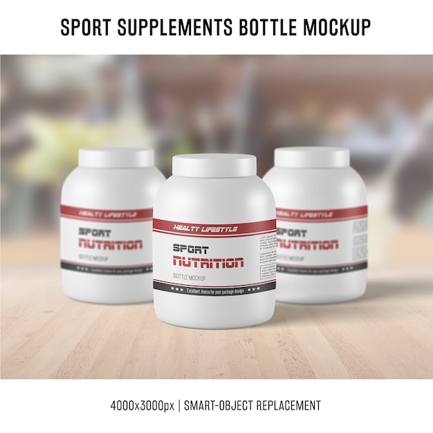 Sport ergänzt Flaschenmodell