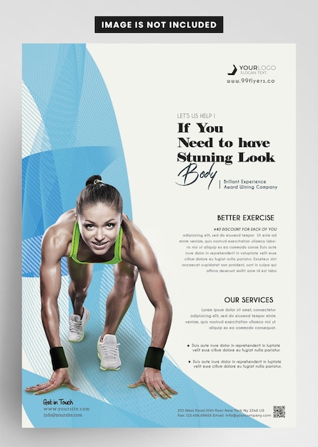 PSD sport-fitness-flyer-design