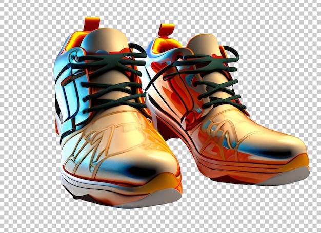 PSD sport-hightop-sneakers 3d-rendering