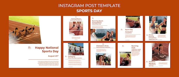 PSD sport instagram social media vorlagendesign