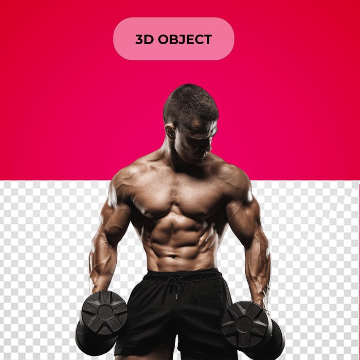 PSD sport de musculation png arrière-plan transparent