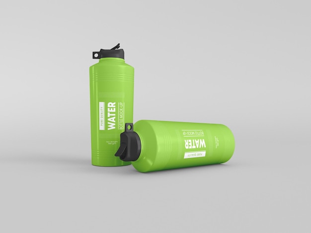 Sport wasserflasche mockup